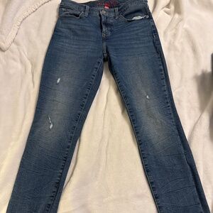 Lucky brand skiing micros distressed hem jeans